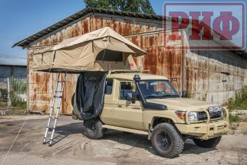 94 209 р. Палатка на крышу автомобиля РИФ Soft RT02-140, тент песочный, 140х240х115 см РИФ rifrt0214060000  с доставкой в г. Воронеж. Увеличить фотографию 4