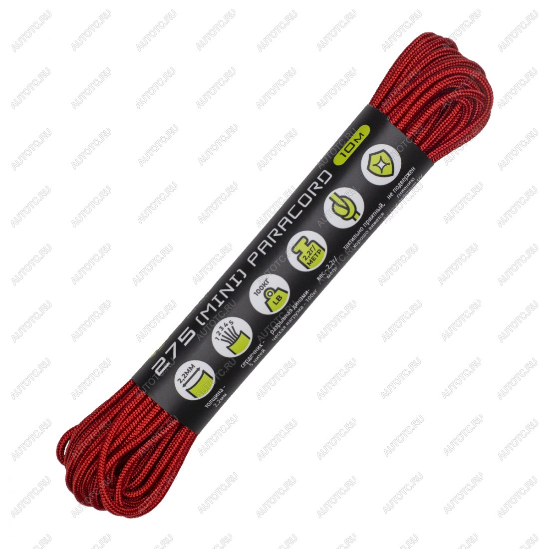 329 р. Паракорд 275 (мини) CORD nylon 10м (red) CORD 275.n10.r  с доставкой в г. Воронеж