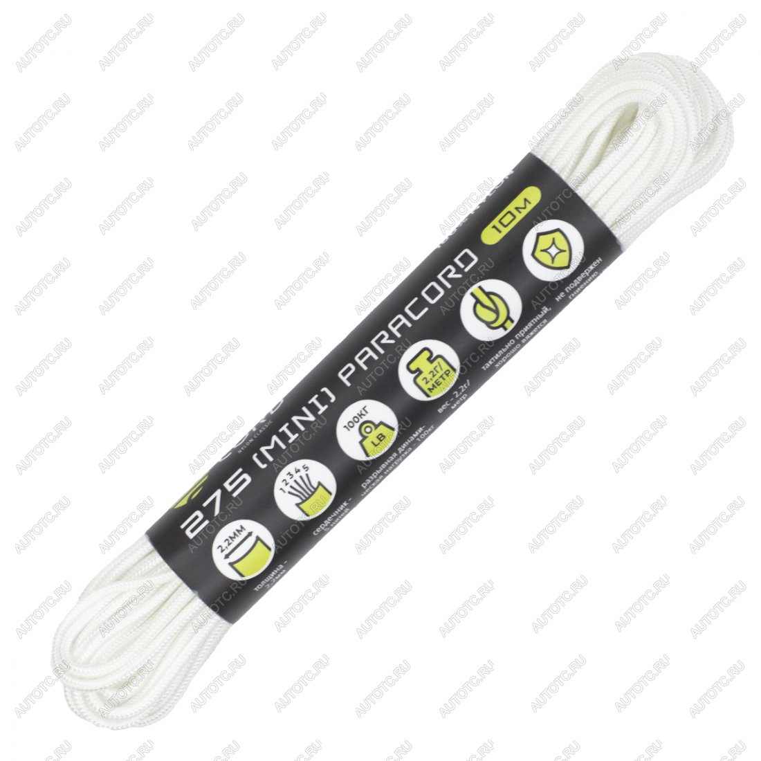 199 р. Паракорд 275 (мини) CORD nylon 10м (white) CORD 275.n10.w  с доставкой в г. Воронеж
