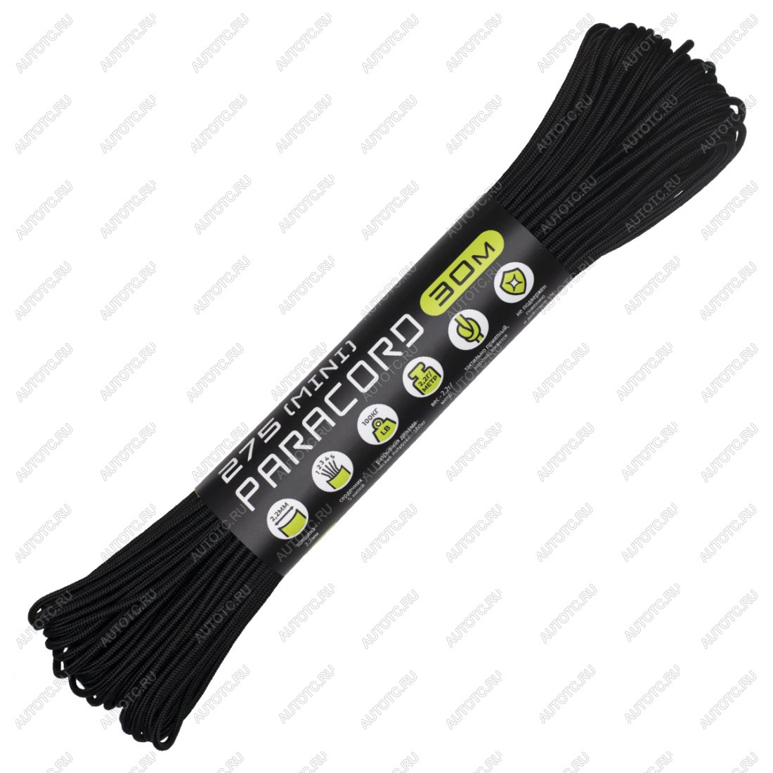 889 р. Паракорд 275 (мини) CORD nylon 30м (black) CORD 275.n30.b  с доставкой в г. Воронеж