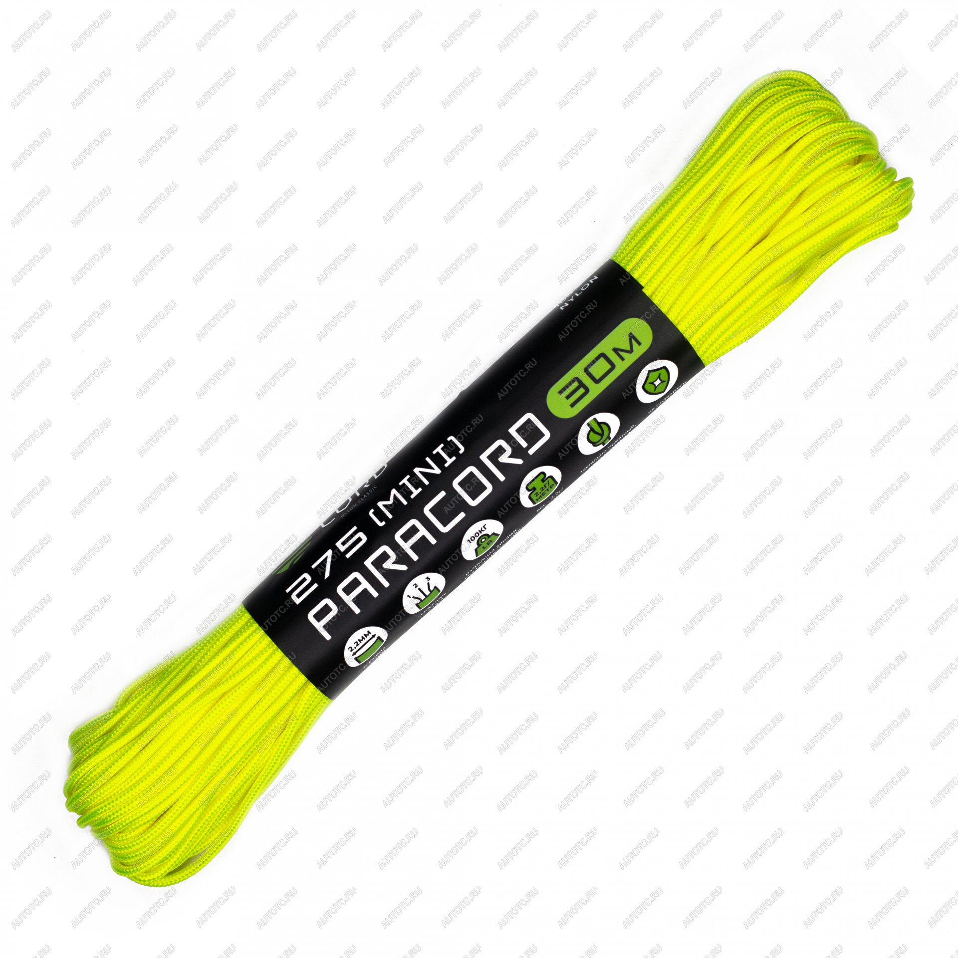 619 р. Паракорд 275 (мини) CORD nylon 30м (neon yellow) CORD 275.n30.n.y  с доставкой в г. Воронеж