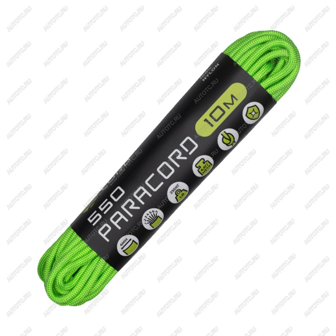 220 р. Паракорд 550 CORD nylon 10м (neon green) CORD 550.n10.n.gr  с доставкой в г. Воронеж