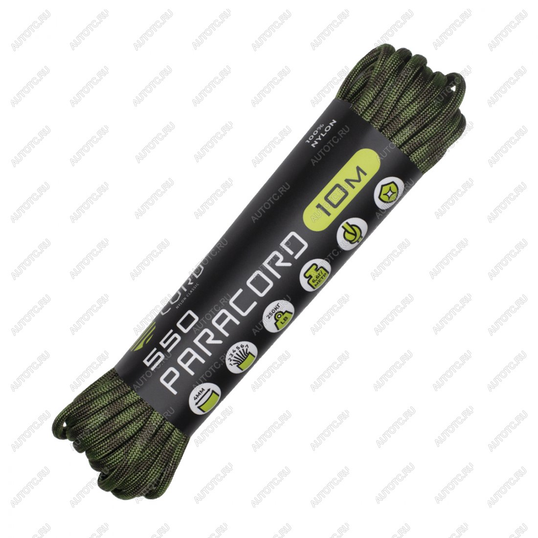 220 р. Паракорд 550 CORD nylon 10м (O.D. moss) CORD 550.n10.o.d.m  с доставкой в г. Воронеж