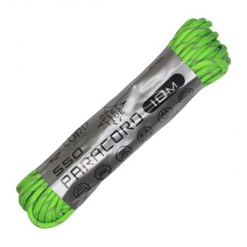 Паракорд 550 CORD nylon 10м световозвращающий (neon green) CORD 550.n10.lm.n.gr
