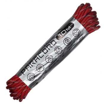 399 р. Паракорд 550 CORD nylon 10м световозвращающий (red) CORD 550.n10.lm.r  с доставкой в г. Воронеж. Увеличить фотографию 1