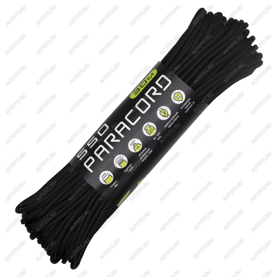 679 р. Паракорд 550 CORD nylon 30м (black) CORD 550.n30.b  с доставкой в г. Воронеж