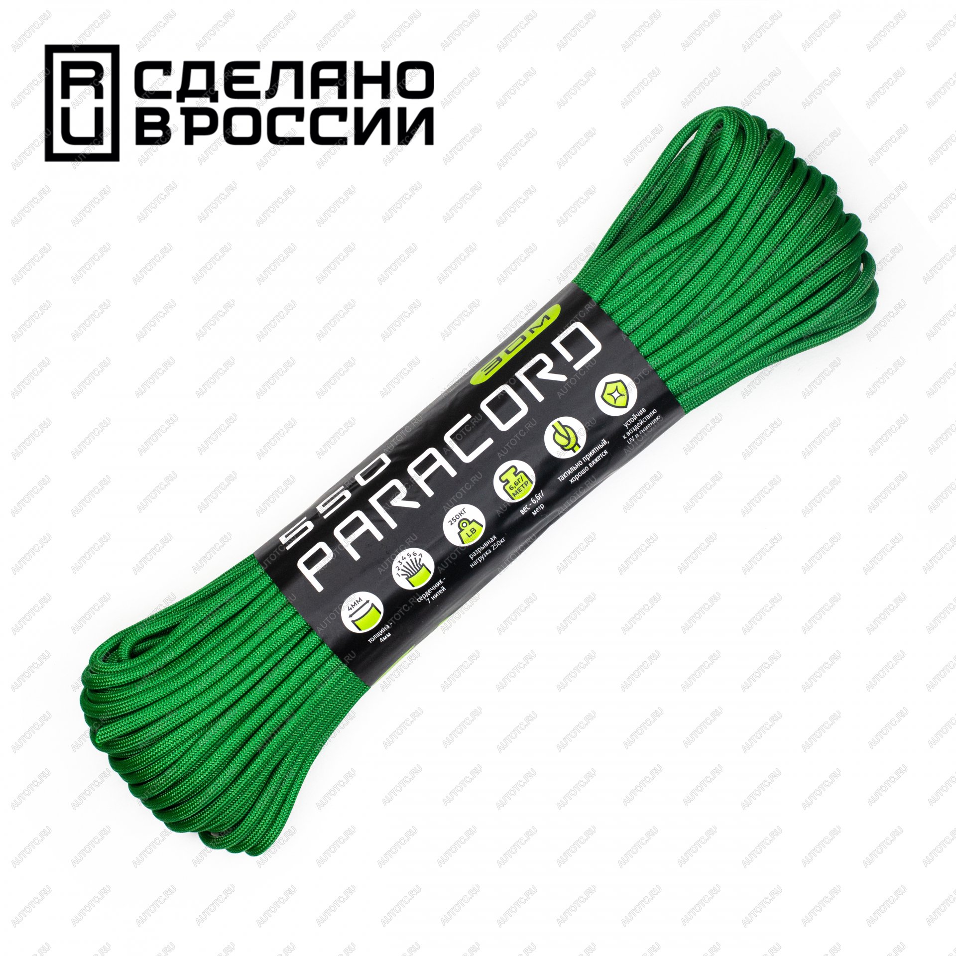 679 р. Паракорд 550 CORD nylon 30м (green) CORD 550.n30.gr  с доставкой в г. Воронеж