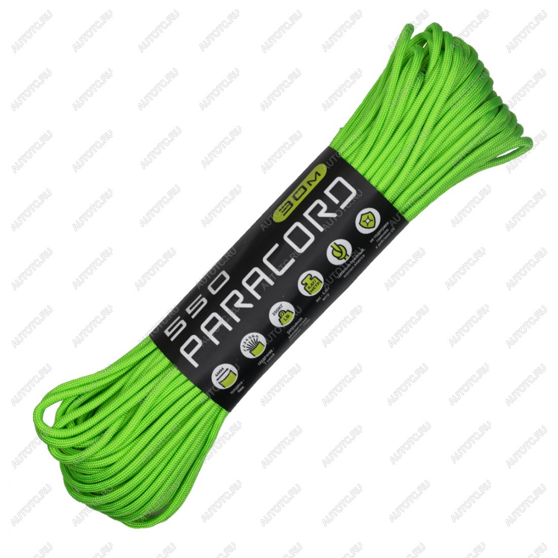 679 р. Паракорд 550 CORD nylon 30м (neon green) CORD 550.n30.n.gr  с доставкой в г. Воронеж
