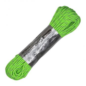 829 р. Паракорд 550 CORD nylon 30м световозвращающий (neon green) CORD 550.n30.lm.n.gr  с доставкой в г. Воронеж. Увеличить фотографию 1