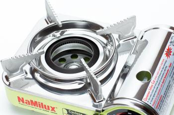 3 589 р. Плита газовая NaMilux 174PSS (циклон) мини NaMilux na3761ps-(174ps)---8  с доставкой в г. Воронеж. Увеличить фотографию 2