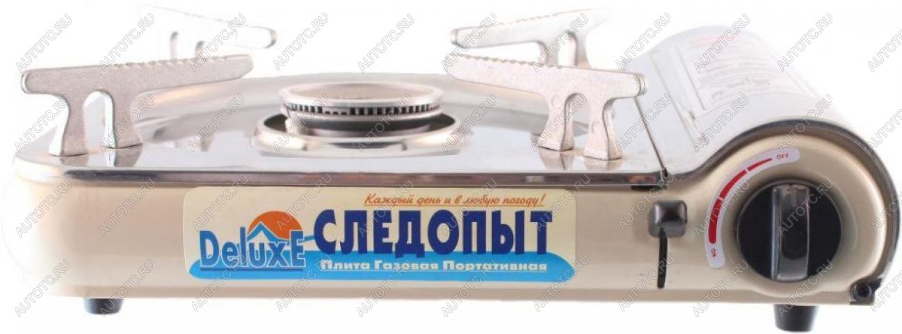 2 759 р. Плита газовая портативная "СЛЕДОПЫТ - DeluxE", (с подогревом) нержавеющая сталь, цанговый баллон СЛЕДОПЫТ pf-gst-n03  с доставкой в г. Воронеж