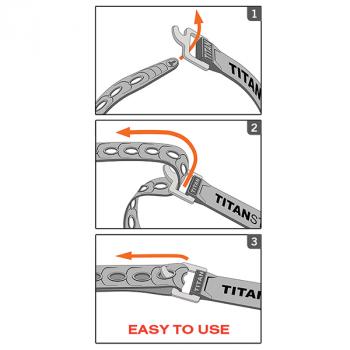1 809 р. Ремень крепёжный TitanStraps Super Straps зелёный L = 23 см (Dmax = 6,55 см, Dmin = 1,47 см) TitanStraps ts-0909-fg  с доставкой в г. Воронеж. Увеличить фотографию 4
