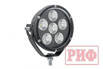 6 379 р. Светодиодная фара водительского света РИФ 127 мм 60W РИФ b0103f  с доставкой в г. Воронеж. Увеличить фотографию 1