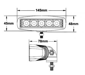 1 889 р. Светодиодная фара водительского света РИФ 145х45х78 мм 15W LED РИФ sm-811f  с доставкой в г. Воронеж. Увеличить фотографию 3