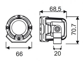 13 659 р. Светодиодная лазерная фара дальнего света РИФ 10W LED РИФ sm-2010l-rda  с доставкой в г. Воронеж. Увеличить фотографию 9