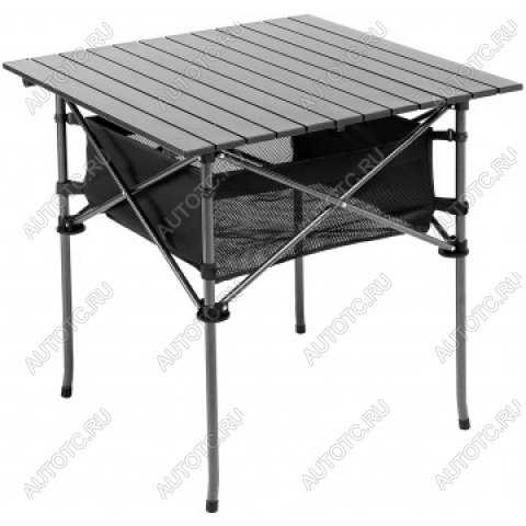 6 599 р. Стол складной Premier 70x70x70 см., реечная столешница алюминий, с отделением под посуду PREMIER pr-mc-606  с доставкой в г. Воронеж