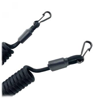 399 р. Страховочный тренчик CORD из паракорда с 2 карабинами (black) CORD tr.kk.b  с доставкой в г. Воронеж. Увеличить фотографию 3