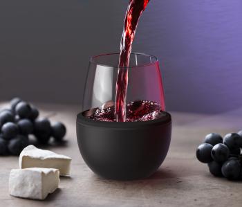 2 159 р. Термобокал для вина WINE KUZIE 440 мл, черный ASOBU stl24.06-black  с доставкой в г. Воронеж. Увеличить фотографию 5