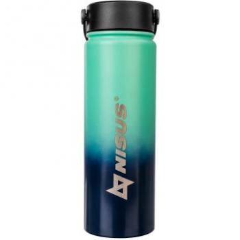 1 269 р. Термобутылка NISUS 530ML три крышки (синийбирюзовый) HELIOS n.tb-022-tb  с доставкой в г. Воронеж. Увеличить фотографию 2