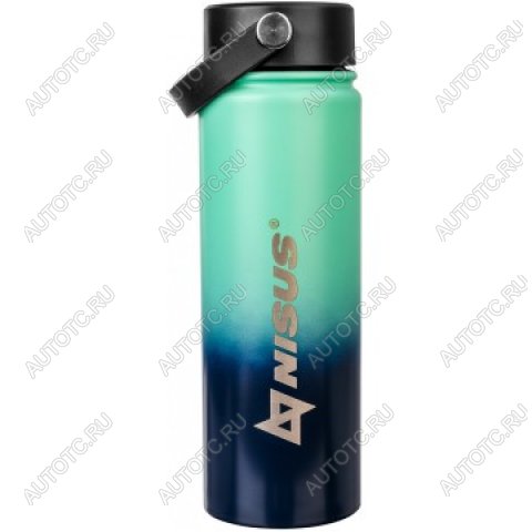1 269 р. Термобутылка NISUS 530ML три крышки (синийбирюзовый) HELIOS n.tb-022-tb  с доставкой в г. Воронеж