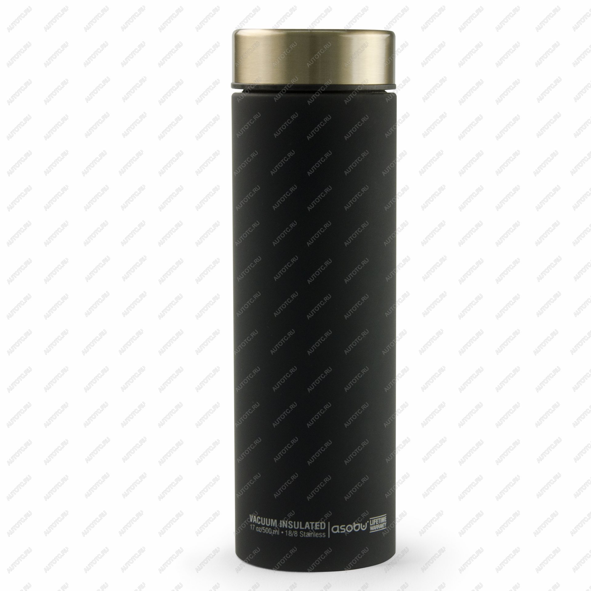 2 889 р. Термокружка (термос) LE BATON, 500 мл, черныйзолото ASOBU lb17.12-gold  с доставкой в г. Воронеж