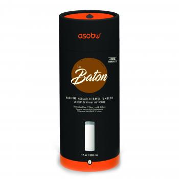 2 889 р. Термокружка (термос) LE BATON, 500 мл, черныйзолото ASOBU lb17.12-gold  с доставкой в г. Воронеж. Увеличить фотографию 9