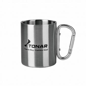 589 р. Термокружка ТОНАР 300ML ручка-карабин ТОНАР t.tk-032-300  с доставкой в г. Воронеж. Увеличить фотографию 1