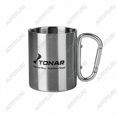 589 р. Термокружка ТОНАР 300ML ручка-карабин ТОНАР t.tk-032-300  с доставкой в г. Воронеж
