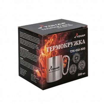 589 р. Термокружка ТОНАР 300ML ручка-карабин ТОНАР t.tk-032-300  с доставкой в г. Воронеж. Увеличить фотографию 4