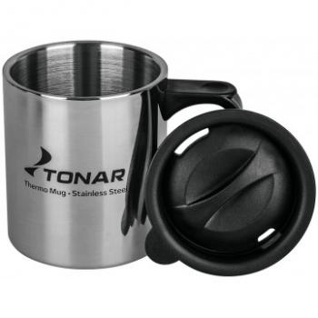 489 р. Термокружка ТОНАР 350ML с пластиковой крышкой ТОНАР t.tk-047-350  с доставкой в г. Воронеж. Увеличить фотографию 2