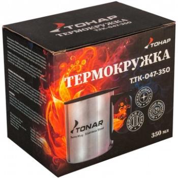 489 р. Термокружка ТОНАР 350ML с пластиковой крышкой ТОНАР t.tk-047-350  с доставкой в г. Воронеж. Увеличить фотографию 6