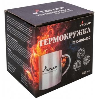 699 р. Термокружка ТОНАР 450 мл. металлическая ТОНАР t.tk-001-450  с доставкой в г. Воронеж. Увеличить фотографию 4