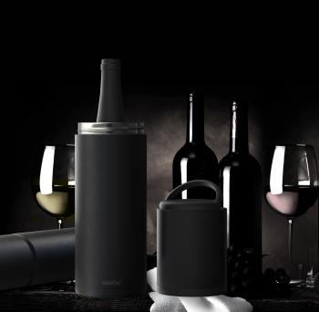 6 799 р. Термофутляр для вина VIN BLANC, черный ASOBU vpb1.06-black  с доставкой в г. Воронеж. Увеличить фотографию 5