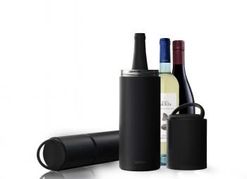 6 799 р. Термофутляр для вина VIN BLANC, черный ASOBU vpb1.06-black  с доставкой в г. Воронеж. Увеличить фотографию 4