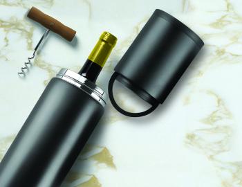 6 799 р. Термофутляр для вина VIN BLANC, черный ASOBU vpb1.06-black  с доставкой в г. Воронеж. Увеличить фотографию 3