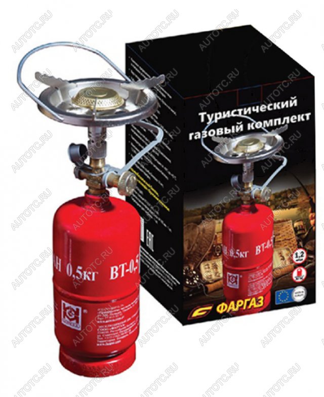 4 009 р. Туристический газовый комплект (Баллон 1,2 л + газовая горелка) Grotkuv (РП) GZWM lpg-set1  с доставкой в г. Воронеж