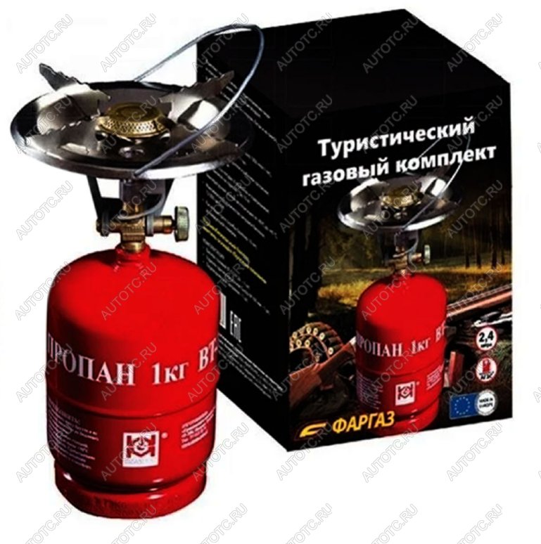 4 259 р. Туристический газовый комплект (Баллон 2,4 л + газовая горелка) Grotkuv (РП) GZWM lpg-set2  с доставкой в г. Воронеж