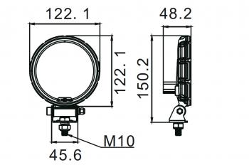 2 549 р. Фара водительского света РИФ 21W LED РИФ sm-4021-rfd  с доставкой в г. Воронеж. Увеличить фотографию 5