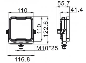 2 829 р. Фара водительского света РИФ 45W LED РИФ sm-5045-sfa  с доставкой в г. Воронеж. Увеличить фотографию 4