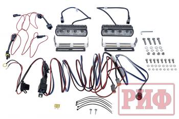 7 619 р. Фары светодиодные водительского света РИФ 161 мм 20W с проводкой (2 шт.) РИФ b0205  с доставкой в г. Воронеж. Увеличить фотографию 3