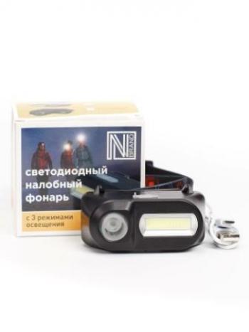 599 р. Фонарь налобный аккумуляторный NNBrand матричный светодиод ДВ-NNBrand nnbl-1804  с доставкой в г. Воронеж. Увеличить фотографию 3
