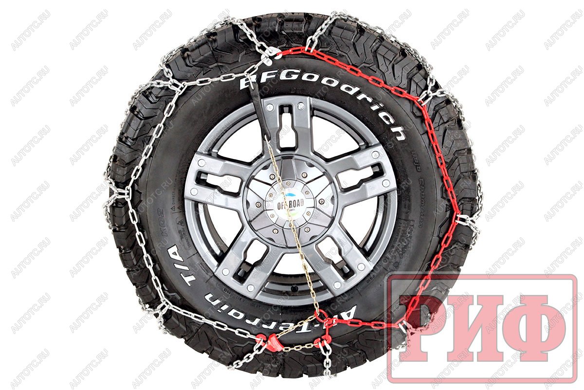 7 399 р. Цепи противоскольжения РИФ 4х4 "соты" 16 мм, 27560R20 (к-т 2 шт.) РИФ rif18-0-0000277  с доставкой в г. Воронеж