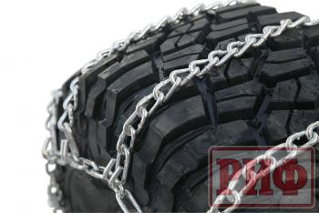 9 559 р. Цепи противоскольжения РИФ Грузовик "лесенка" 25 мм, 24570R19,5 (к-т 2 шт.) РИФ rif18-0-0002228  с доставкой в г. Воронеж. Увеличить фотографию 1