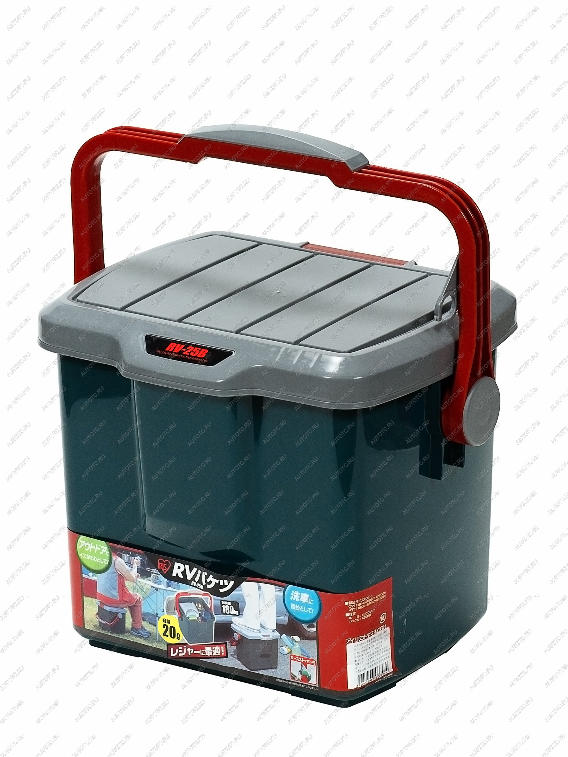 2 889 р. Ящик экспедиционный IRIS RV BOX Bucket 25B, 20 л 41x31x32 см IRIS OHYAMA bucket25b  с доставкой в г. Воронеж