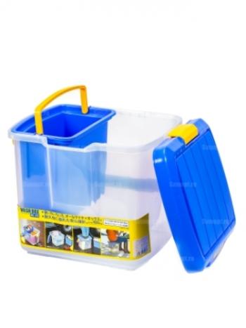 4 219 р. Ящик экспедиционный IRIS RV BOX WASH BOX 25C, 25 литров 41x31x32,5 см. Синий IRIS OHYAMA wb-25cblue  с доставкой в г. Воронеж. Увеличить фотографию 2