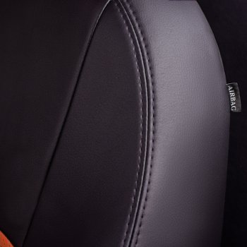8 999 р. Комплект чехлов для сидений (РЗСиС 50/50, 2П Илана+Орегон) ТУРИН Lord Autofashion  Chery Tiggo T11 (2005-2013) дорестайлинг (черный, вставка коричневая, строчка коричневая)  с доставкой в г. Воронеж. Увеличить фотографию 3
