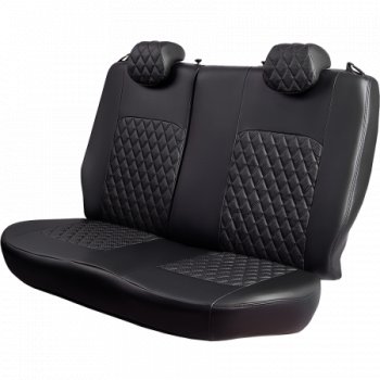 7 199 р. Комплект чехлов сидений (РЗС 60/40 3Г Илана+Орегон) Турин РОМБ Lord Autofashion  Chery Tiggo 4 (2017-2020) дорестайлинг (черный, вставка черная, строчка черная)  с доставкой в г. Воронеж. Увеличить фотографию 5