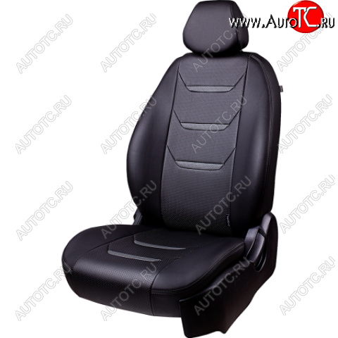 11 899 р. Комплект чехлов для сидений (РЗСиС 60/40 Орегон) ТУРИН-2 Lord Autofashion  Chevrolet Niva  2123 (2002-2020) дорестайлинг, рестайлинг (черный, вставка черная+серая, строчка серая)  с доставкой в г. Воронеж