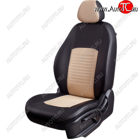 6 799 р. Комплект чехлов для сидений (РЗСиС 60/40 2Г Илана+Орегон) ТУРИН Lord Autofashion  Chevrolet Niva  2123 (2009-2020) рестайлинг (черный, вставка бежевая, строчка бежевая)  с доставкой в г. Воронеж