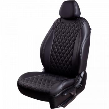 18 399 р. Чехлы для сидений (РЗСиС6040, Экокожа ОРЕГОН) БАЙРОН Lord Auto  Ford Focus  3 (2010-2019) универсал дорестайлинг, хэтчбэк дорестайлинг, седан дорестайлинг, седан рестайлинг, универсал рестайлинг, хэтчбэк рестайлинг (черный)  с доставкой в г. Воронеж. Увеличить фотографию 2
